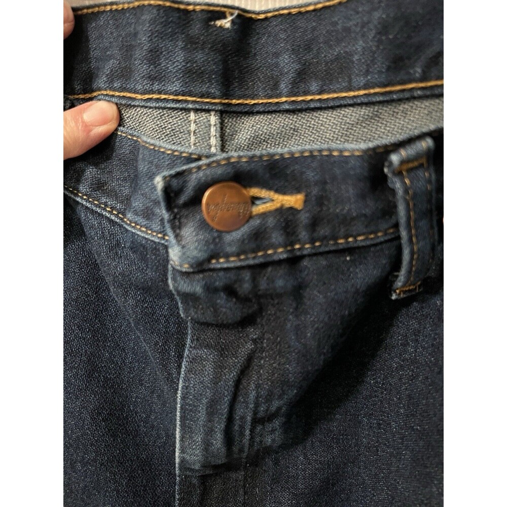 Wrangler Jeans Mens Sz 34x32 Regular Fit Denim Cowboy Cotton Blue western casual - Picture 8 of 10